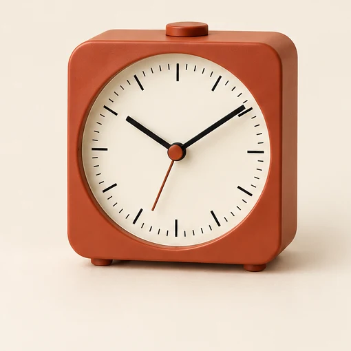Compact travel alarm clock